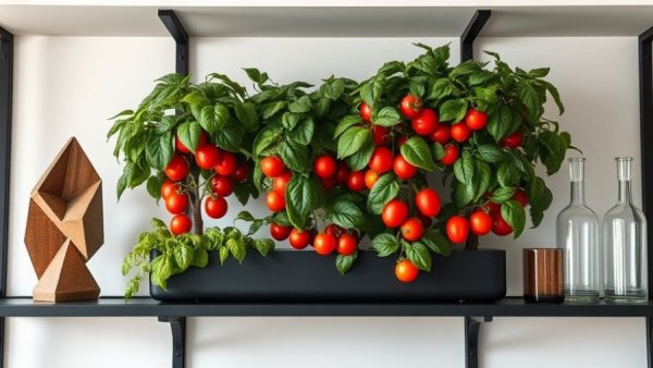 Indoor tomato plant setup as smart buys for New Year’s resolutions.