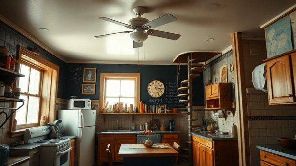 Charming 1930s kitchen design with modern elements and natural light.