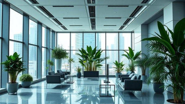 Modern corporate office design by Bean Buro, showcasing sleek decor.