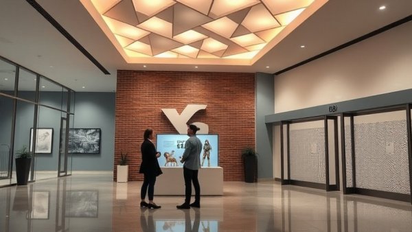 Modern NGA West St. Louis campus lobby investment with sleek design.