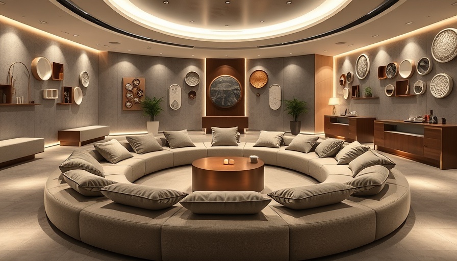 Contemporary Designer Wellness Lounge with modern decor.
