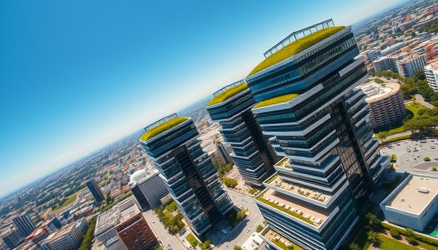 Overview of One Beverly Hills project California with skyscrapers.