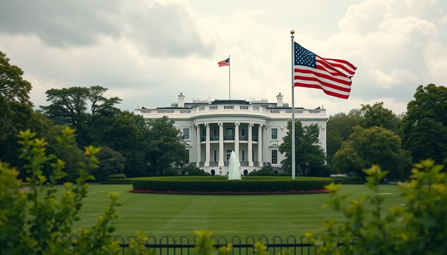 Updated NEPA Procedures at the White House with American flag.
