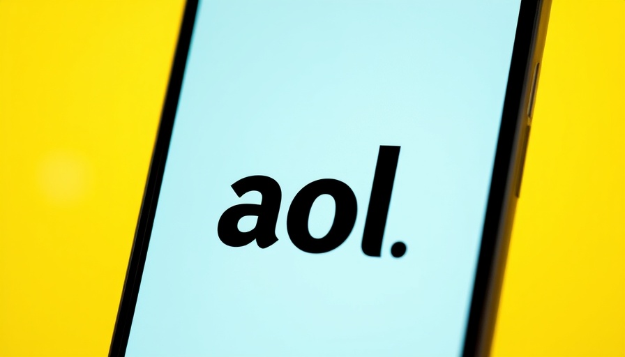 AOL ending dial-up internet service announcement on yellow screen