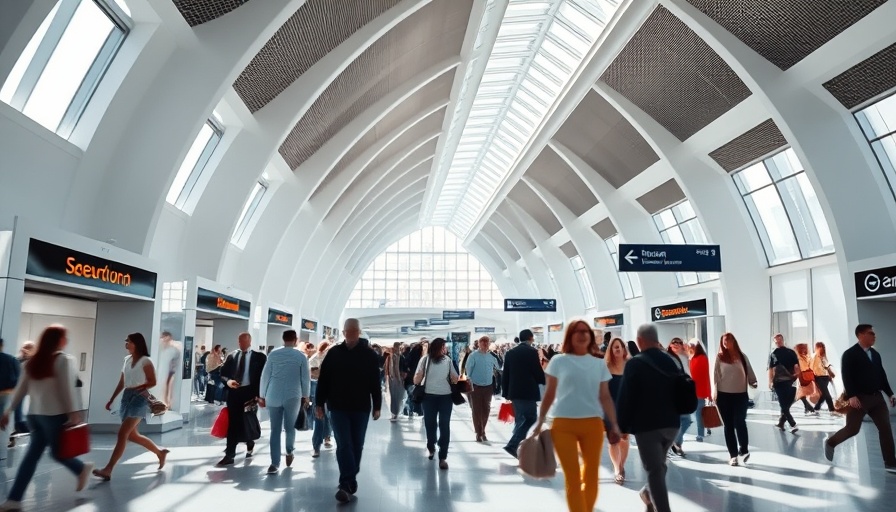 HR challenges and layoffs in 2025: Dense public transit hub scene.