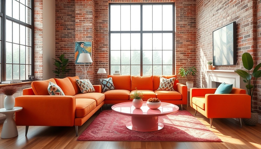 Vibrant living room with orange sofa and colorful decor, Campanelli ProSeries Washable Duster Set context