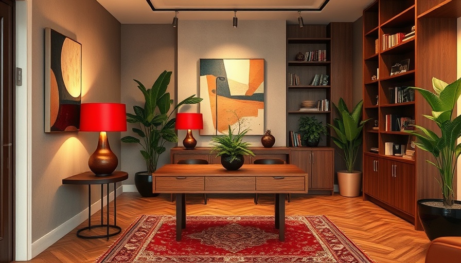 Elegant lobby setup in apartment-hotel for digital nomads.