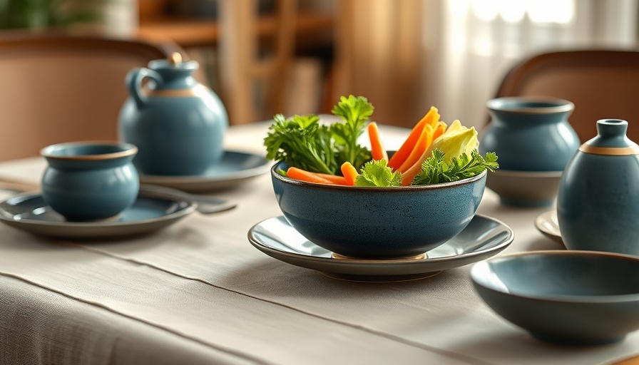 Elegant tableware setting showcasing durable Japanese ceramics.