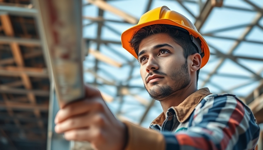 2026 Top Young Professionals in Construction inspecting metal beams.