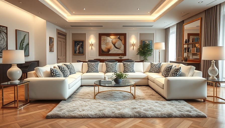Luxurious Arhaus sofa in chic living room setting.