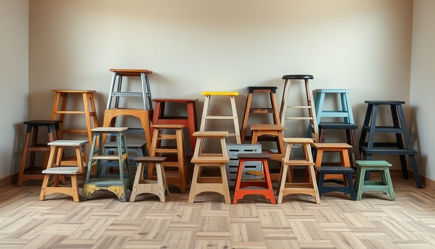 Collection of best step stools in various designs and materials.