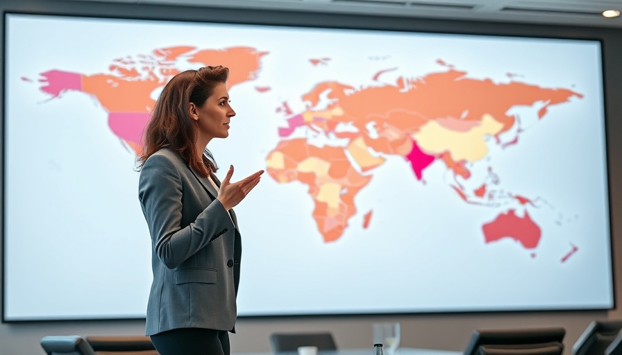 Risk anticipation and scenario planning presentation by confident speaker