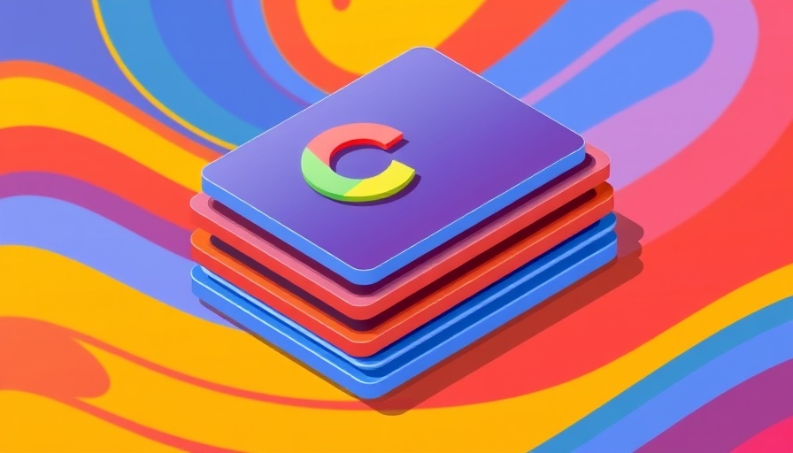 Colorful Google News icon resembling overlapping cards