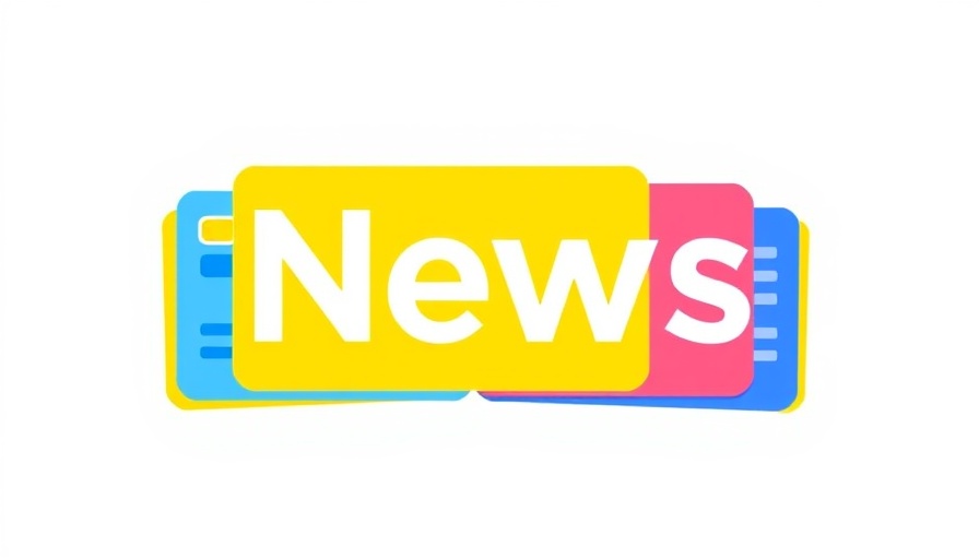 Colorful digital icon for news service.