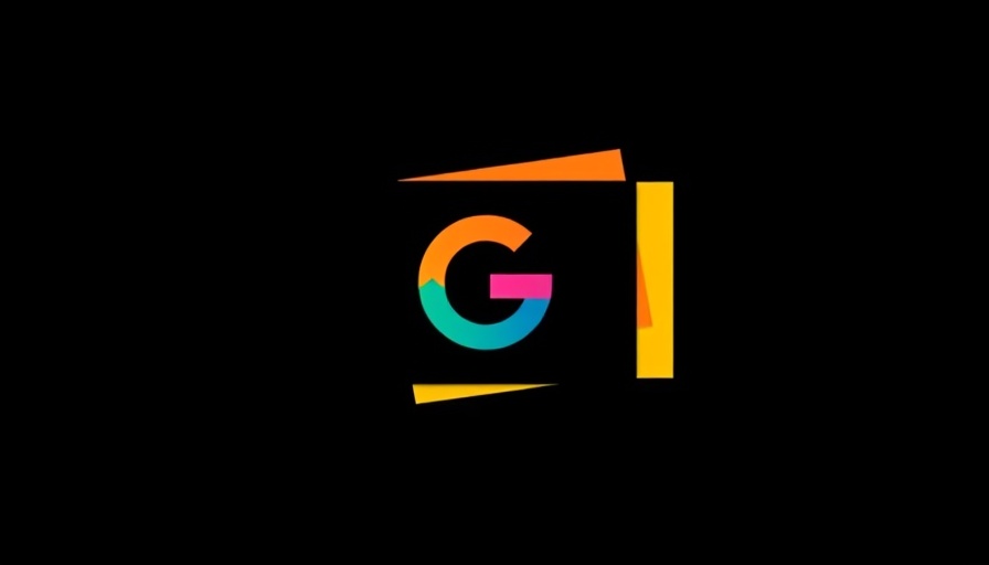 Colorful overlapping cards with stylized 'G', simple design.