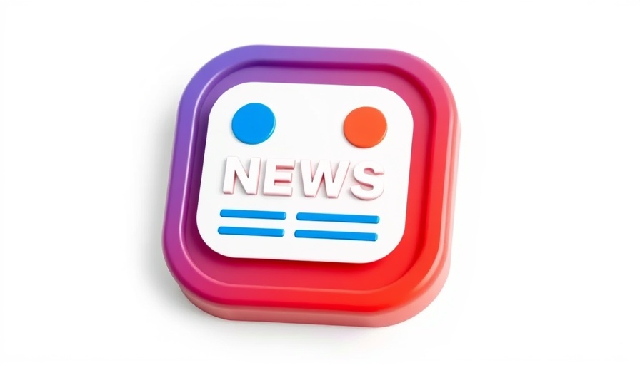 Multi-layered icon for news app strategy insights.