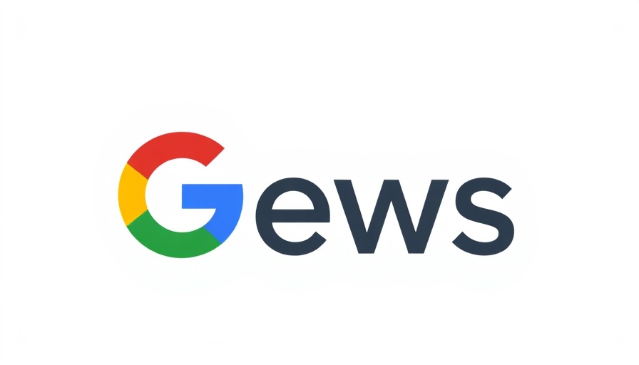 Minimalistic Google News logo on white background.