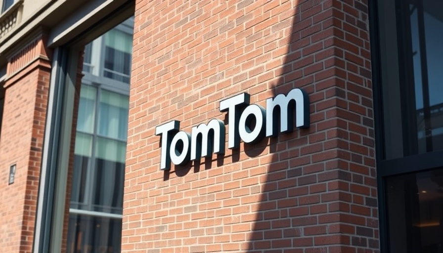 TomTom building logo representing company's facade.