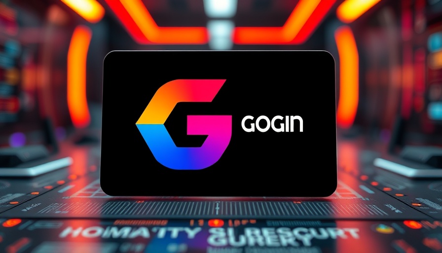 Abstract digital logo design with vibrant colors.