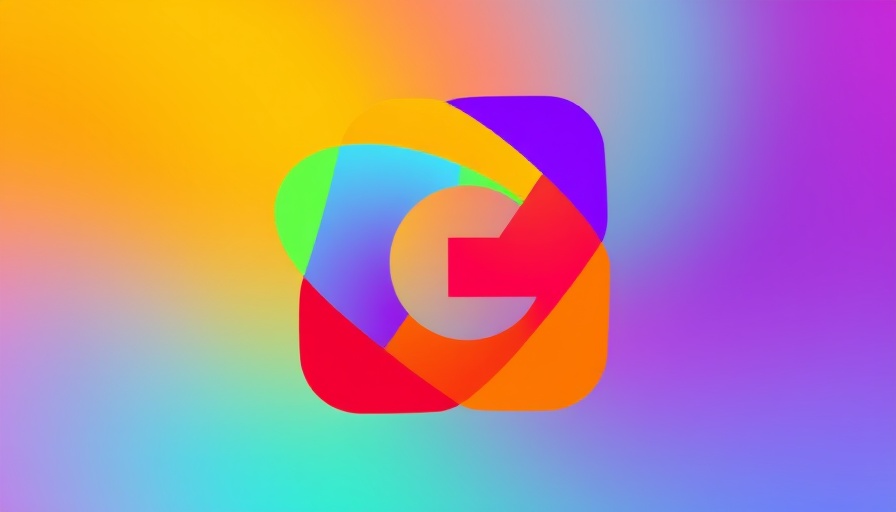 Colorful digital logo representing modern design concepts.