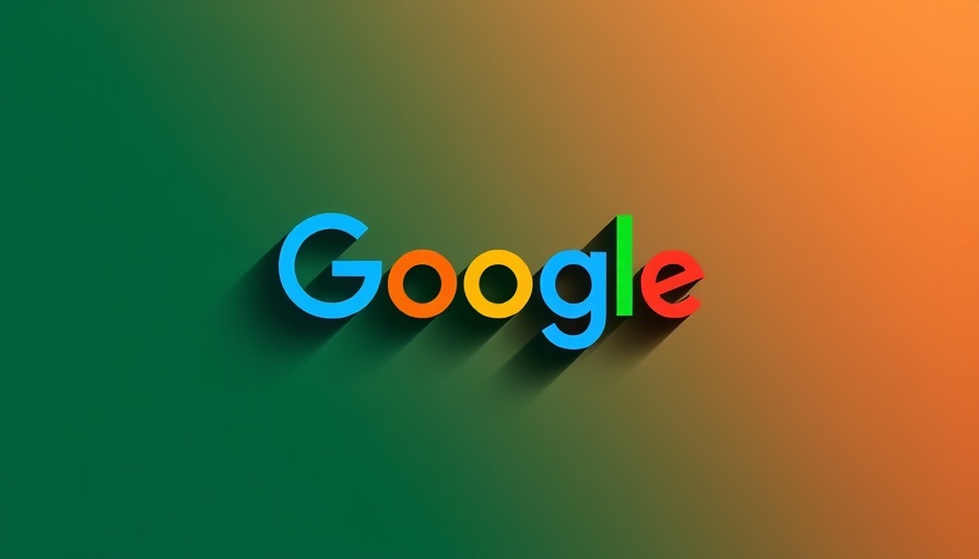 Colorful minimalist Google-style logo with vibrant gradients on digital background.