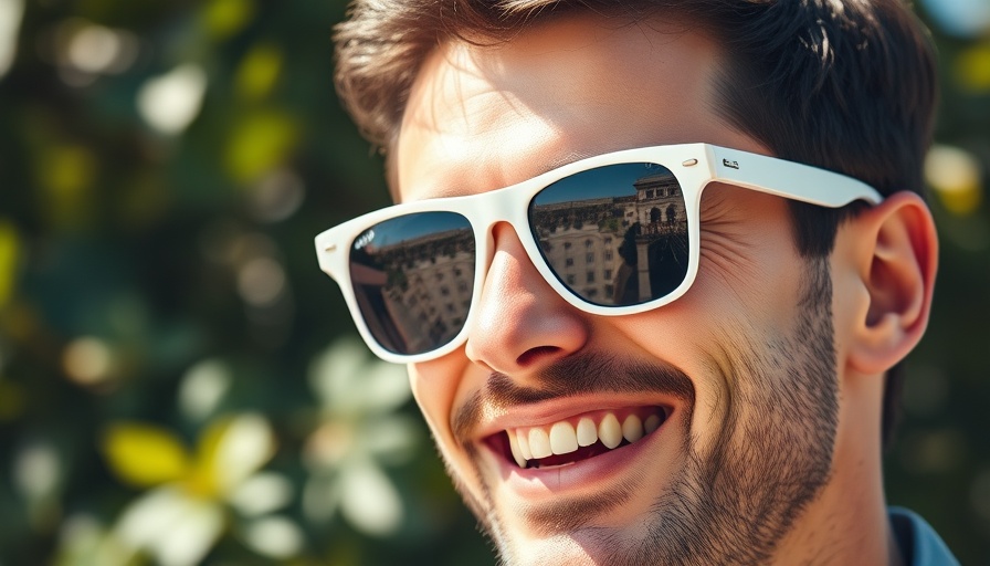 Man smiling with white sunglasses, close-up, AI Job Cuts