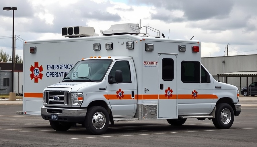 Mobile emergency operations center for Warrick County governor task force.