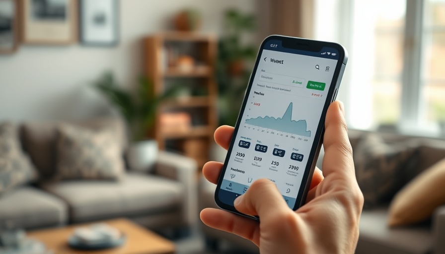 AI-powered investment tools on a smartphone app interface.