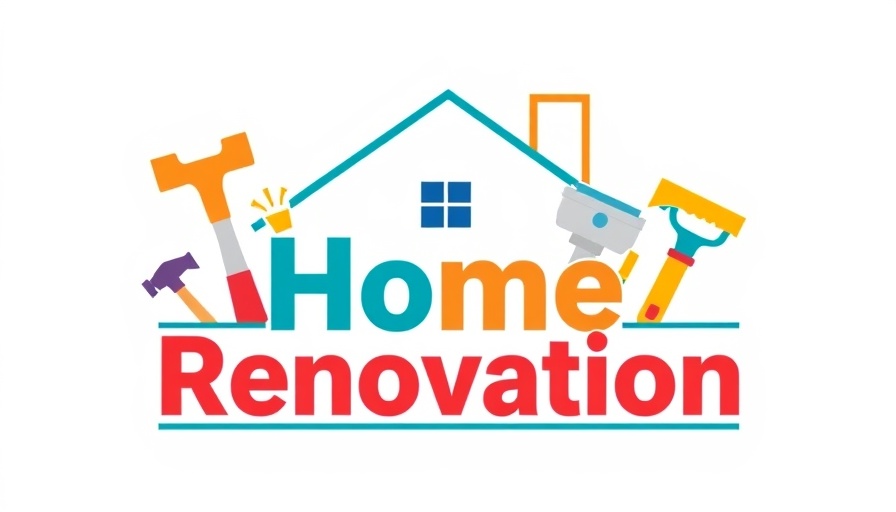 Colorful logo illustration for home renovation company.