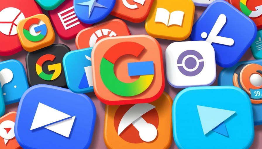 Google News icon with vibrant overlapping layers