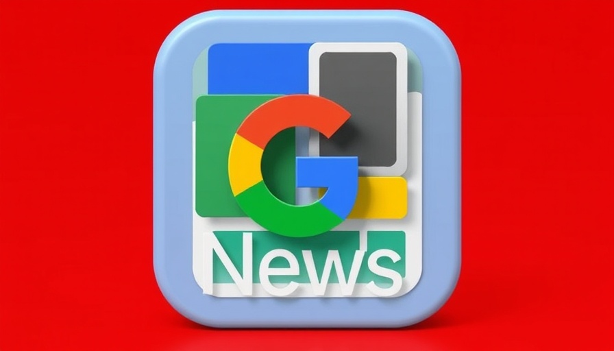 Colorful Google News icon in minimalist design.