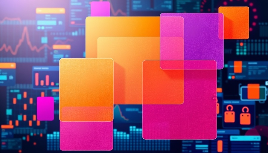 Colorful abstract icon symbolizing digital marketing market size.