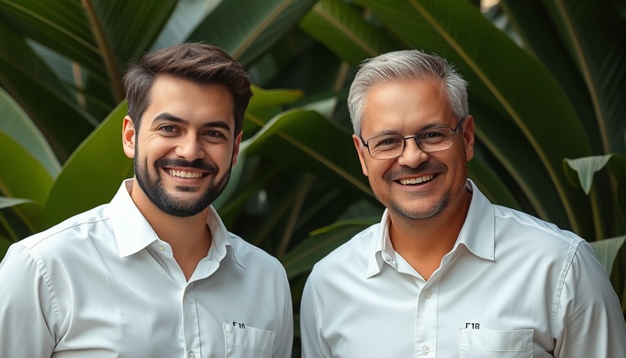 Professional men representing trusted pest control companies, surrounded by greenery.
