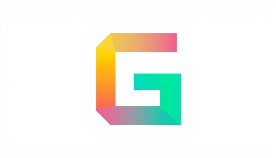 Colorful logo design representing a digital brand.