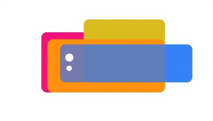 Colorful overlapping icon with G symbol, modern design