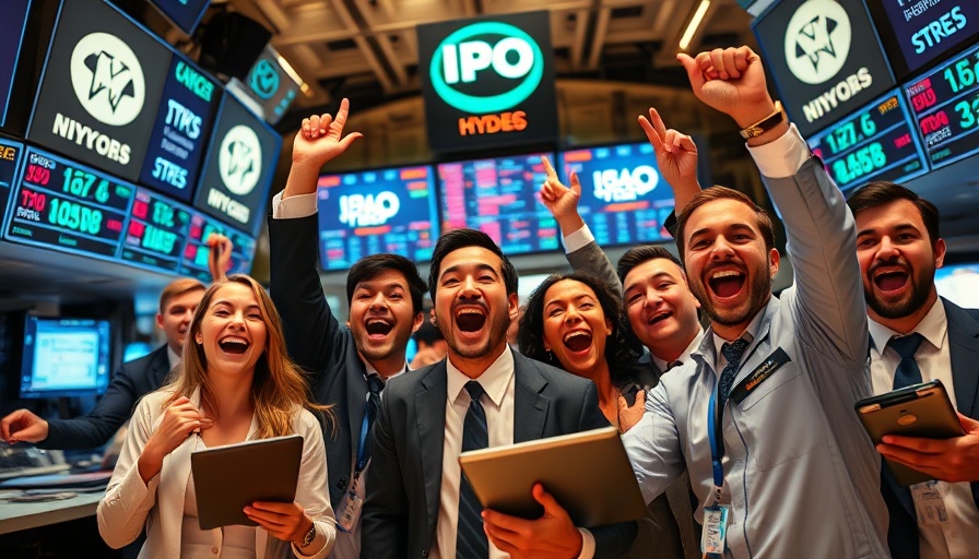 Traders celebrate IPO pops on stock exchange floor