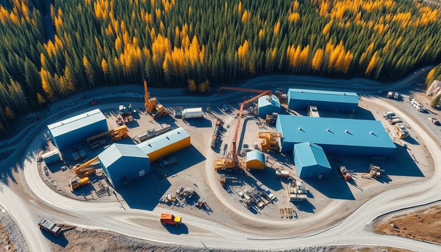 White River Mine's gold reserves increase, aerial view of site.