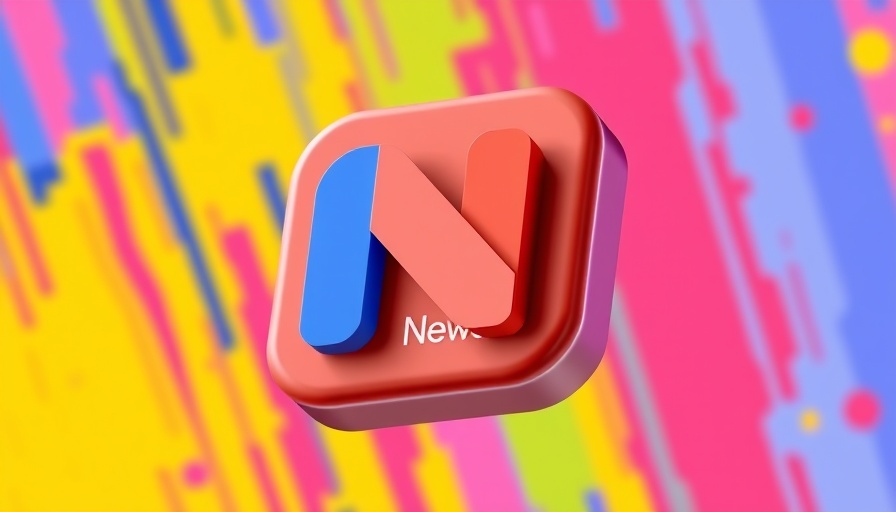 Vibrant Google News icon, digital information representation.