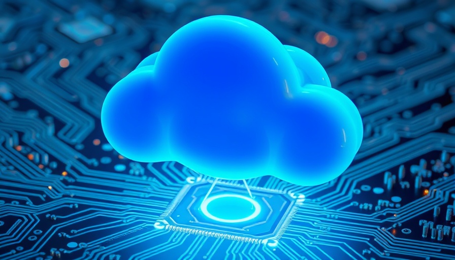 AI cloud over circuit board showing job creation in tech.