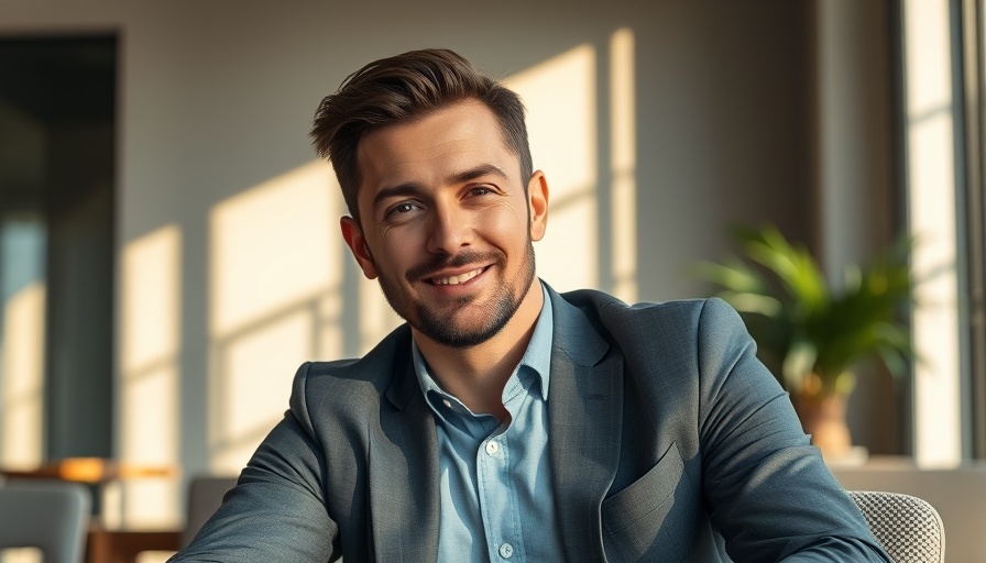 Confident male professional in office, EU Data Act compliance.
