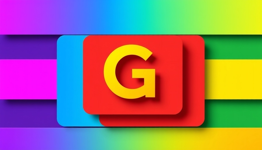 Colorful abstract design with a stylized letter G.