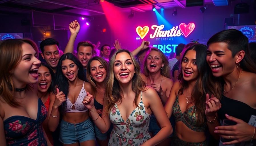 People enjoying themed dance parties in Austin nightclub.