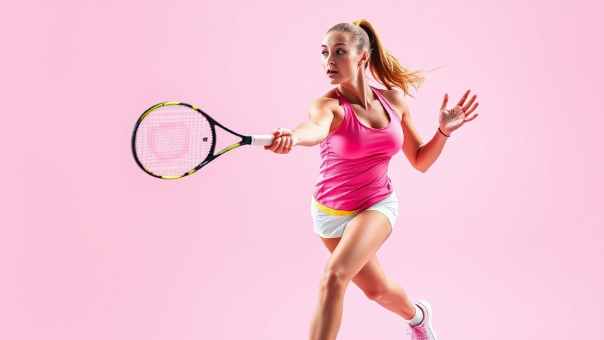 Athletic woman showcasing effective forehand shots with wrist lag in tennis swing mechanics.