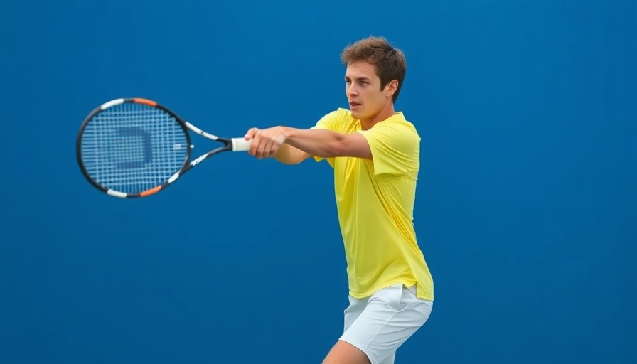 Demonstration of incorrect weight transfer in forehand tennis stroke.