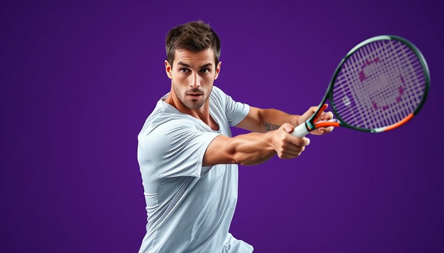 Tennis player showing how to improve ball control in tennis.