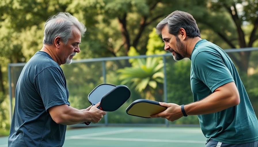 Chess-level pickleball game with intense player focus.