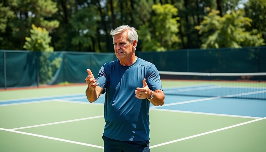 Tennis strategy lesson on court with coach in bright setting