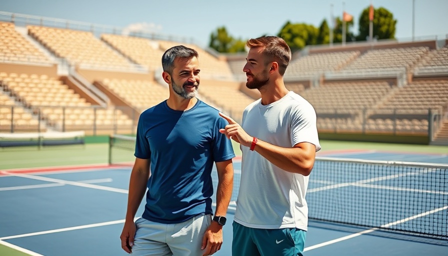 Tennis training session demonstrating slice serve technique. 
