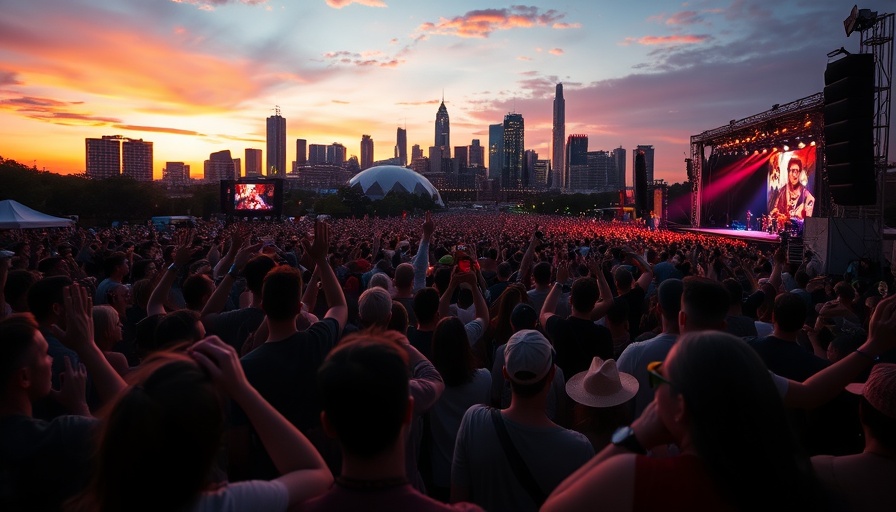 ACL Festival 2025 crowd and skyline view