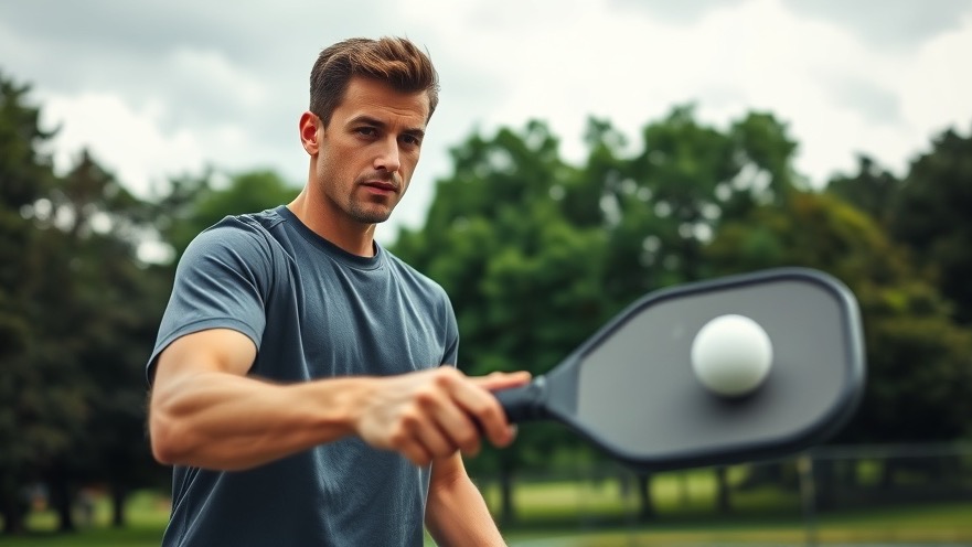 Young male athlete practicing with the best pickleball paddles in a vibrant park.